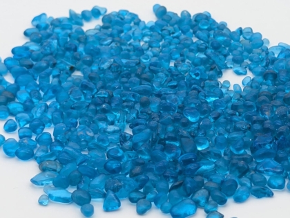 Preview: Glaskiesel gerundet, petrol 3-6 mm/25 kg